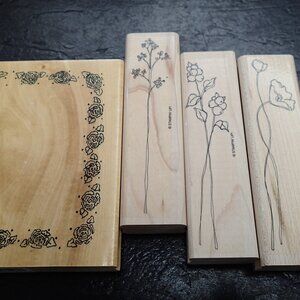 Flower Stampers Lot of 4 NEW
